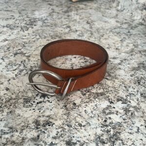 Banana Republic Cognac Genuine Italian Leather Belt Size Medium